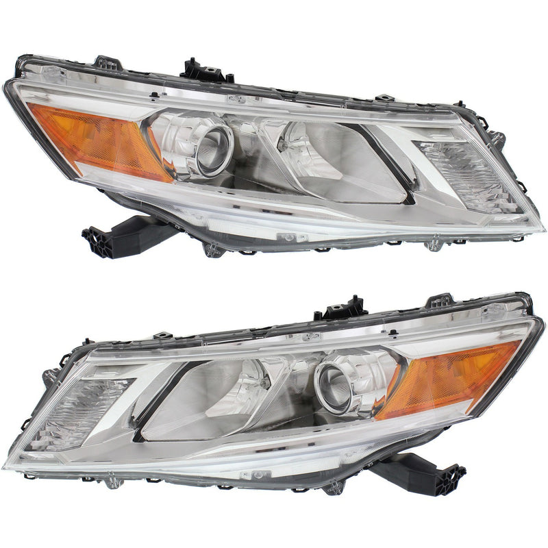 Left and Right Headlights For Honda Crosstour 2013-2015