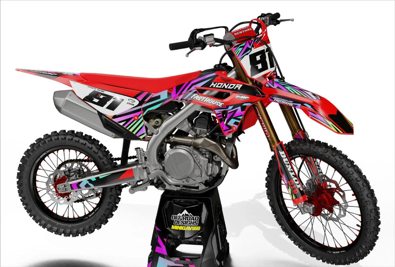 Honda CRF 125 (2013-2018) Decals Clover Style Custom Graphics Kit