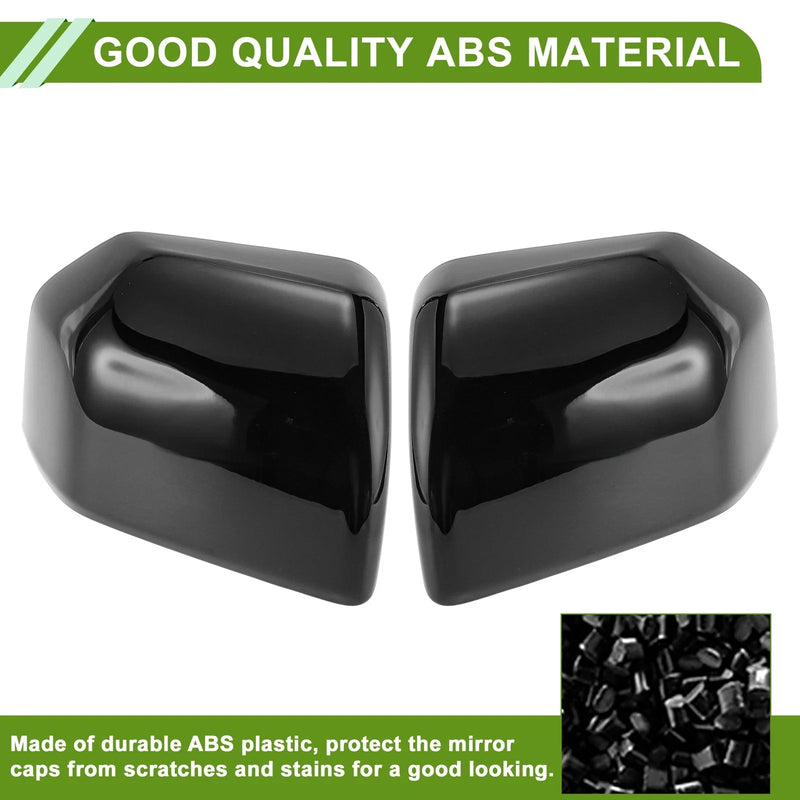 Ford F150 Gloss Black Left Right Side Mirror Cover Caps