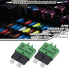 Car Marine RV Green 2 x Circuit Breaker Blade Style Fuse 30A Resettable