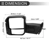Toyota Tundra (2022-2023) 1 x Set Folding Towing Side Mirrors