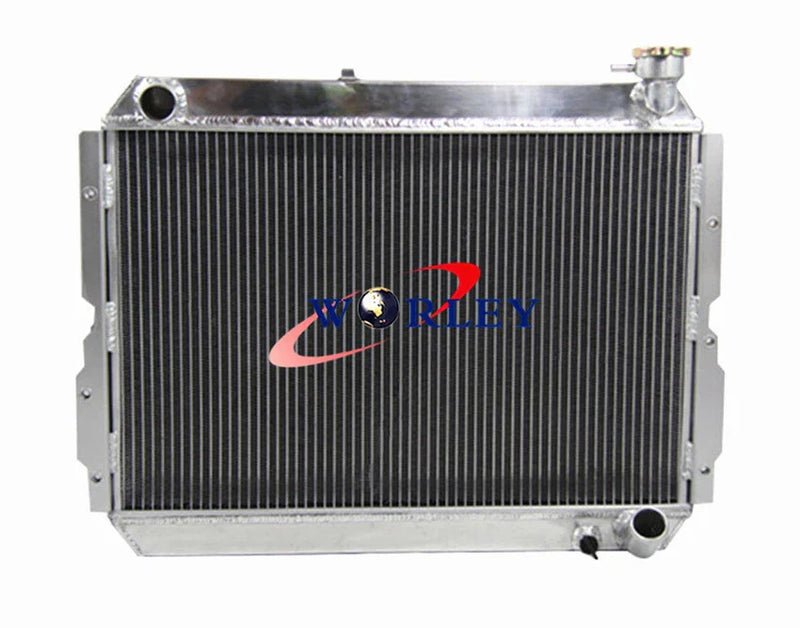 Toyota Landcruiser 60 Series FJ60 FJ61 FJ62 Aluminum Radiator + Fans (1980-1990)