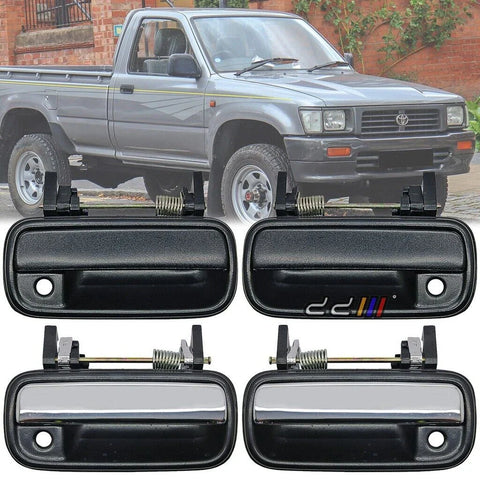 Toyota Hilux LN106 Outer Door Handle (Chrome/Black) (1988-1997)
