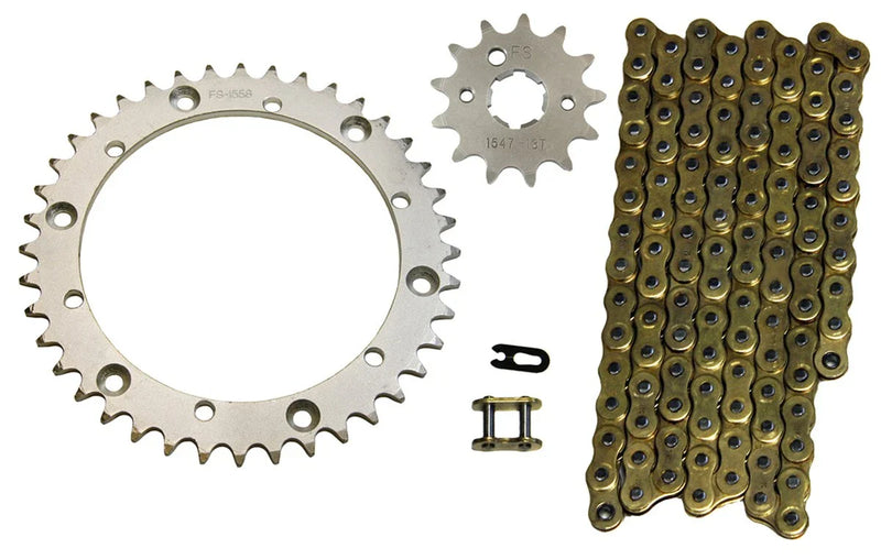 Yamaha Warrior 350 Gold 520x98 Drive Chain & 13/40 Sprockets (1989–2004)