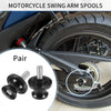 1 x Pair Motorbike Swingarm Spools 8mm CNC Swing Arm Sliders Stand Black