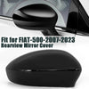 Fiat 500 (2007-2020) Black Right Door Side Wing Cap Mirror Cover