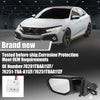 Honda Civic 3 Pin Left Side Exterior Door Mirror Assembly Black (2016-2021)