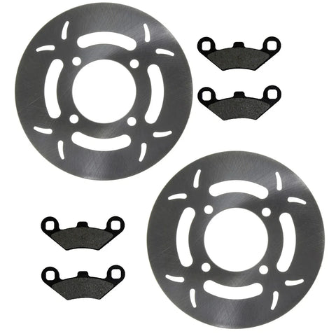 Polaris Trail Blazer / Boss 2 x Front Disc Brake Rotors & Pads (2005–2009)