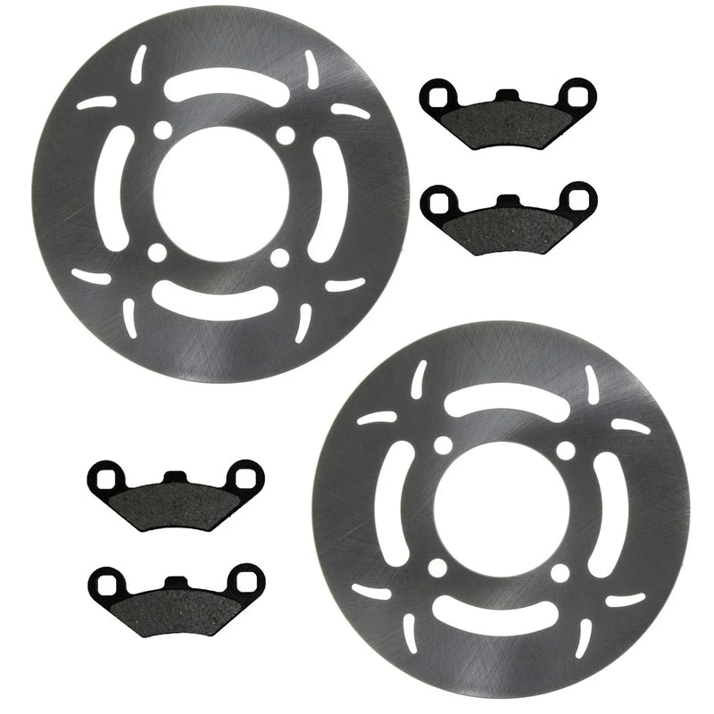 Polaris Trail Blazer / Boss 2 x Front Disc Brake Rotors & Pads (2005–2009)