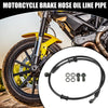 100cm 39.37" Universal Motorcycle Hydraulic Brake Oil Hose Set Black