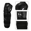 Motorcycle with Adjustable Strap Black 4pcs Roundhead Knee Elbow Pads