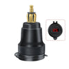 BMW Motorrad Type-C Dual USB Charger Hella DIN Socket with Voltmeter