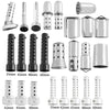 Various Models 48mm Silver Universal Motorcycle Exhaust Can Silencer Muffler