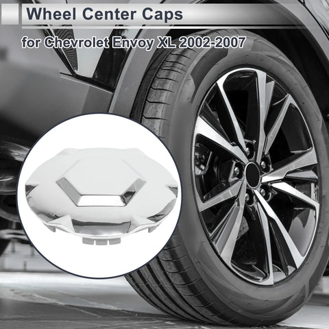 Chevrolet Envoy XL Chrome Silver Tone Plastic 1 Pc 19.5cm Wheel Center Caps