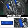 Motorcycle Garbage Cans Blue 4 x Universal Rectangle Shape Reflectors