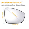 Nissan Altima Heated Right Side Mirror Glass w/ Backing Plate (2019-2021)