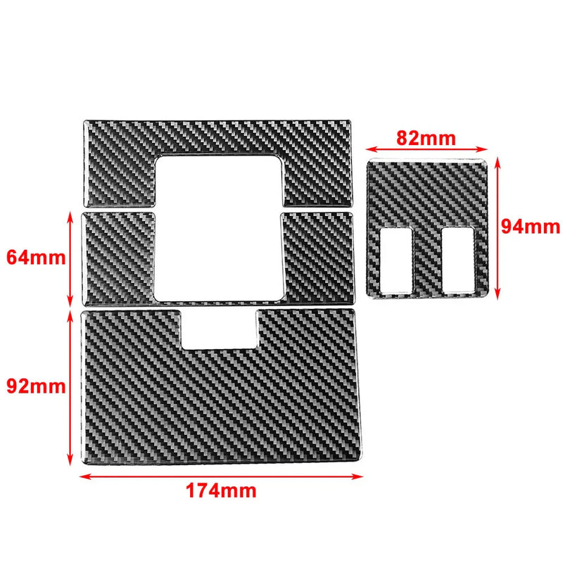 Toyota Tundra (2014-2021) Black 4 Pcs Reading Light Panel Cover Trim