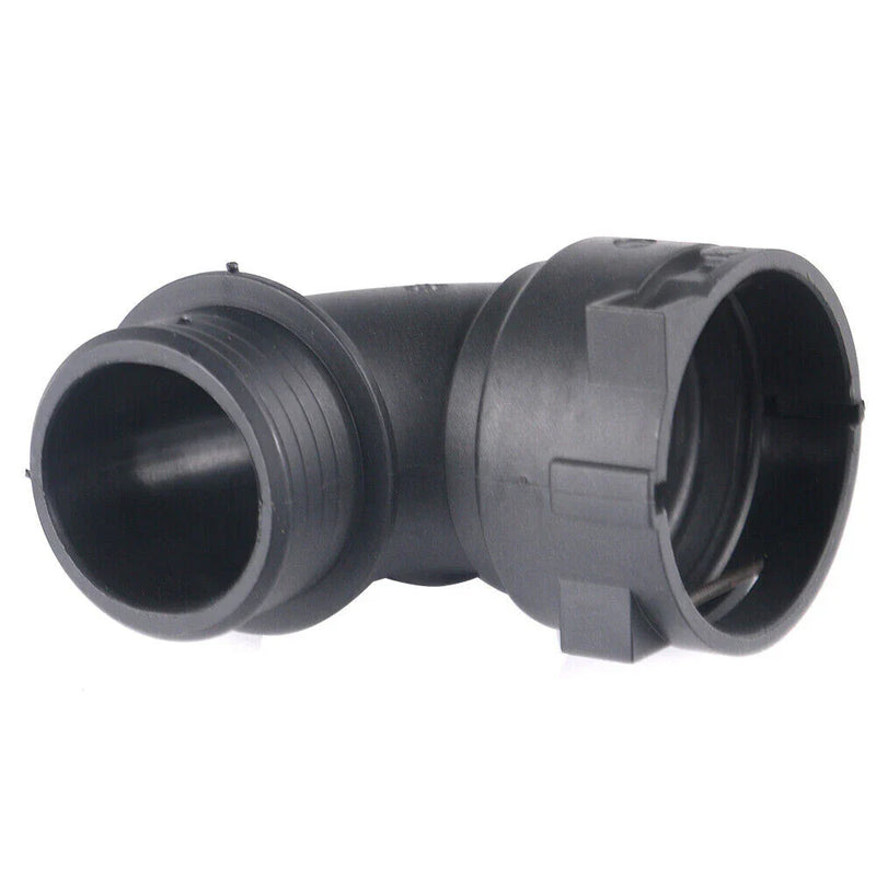 Unknown Vehicle 2x Upper Radiator Coolant Hose Plastic BLK