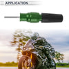 10.5mm Aluminum Alloy Plastic Motorcycle Slider Frame Bolt 1 Set Green