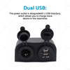 Car Boat Caravan 12V Dual USB Port Charger Socket Mount Panel Adapter