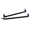 2 x Black 20cm Adjustable Front Bumper Lip Splitter Strut Rod