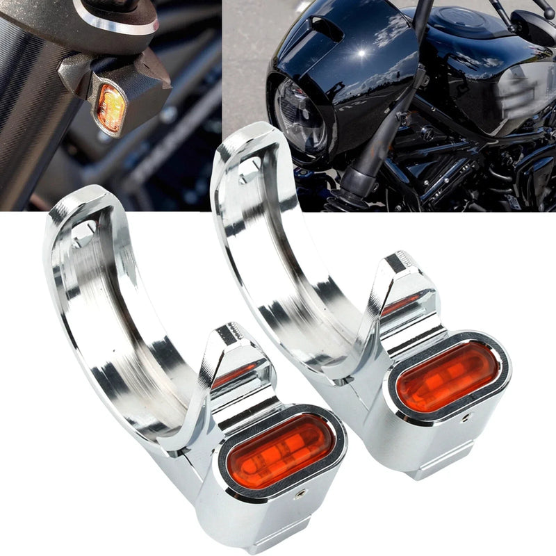 Harley Sportster Dyna Turn Signal Light 49-51mm