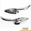 Honda Shadow Spirit VT750 Chrome Skull Rear View Mirrors (2001-2007)