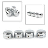 Harley Twin Cam 4 x Chrome Spark Plug Head Bolt Cap Covers (1999-2017)