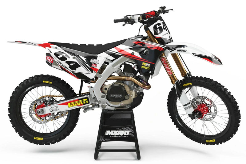 Honda (2019-2022) - EURO RED STYLE Decals CRF 125 Graphics Kit