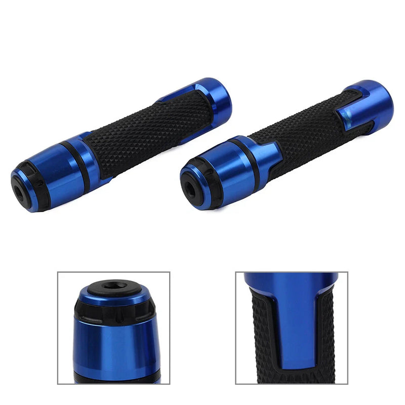 Harley & Honda 22MM 7/8" Blue Motor Handlebar Grips