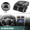 Toyota Corolla (2009-2013) Gray A/C Air Vent Outlet Panel with Clock