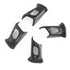 Hummer H2 Dry Real Carbon Fiber Interior Steering Wheel Button Cover (2003-2007)