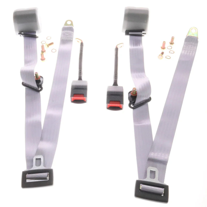Universal Models Gray 3 Point Adjustable Safety Seat Belt