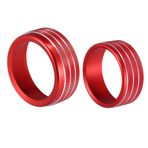 Dodge Ram (2018-2020) Red Headlight Switch Knob Trim Cover Set