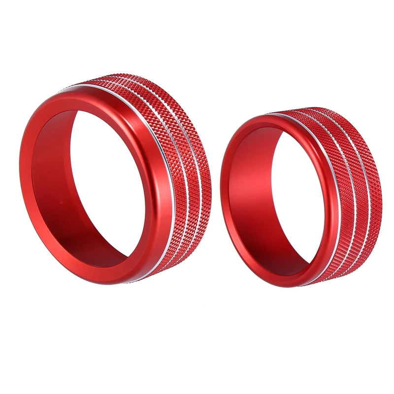 Dodge Ram (2018-2020) Red Headlight Switch Knob Trim Cover Set