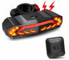 USB Rechargeable Black Bike Alarm Tail Light with Smart Brake Sensing