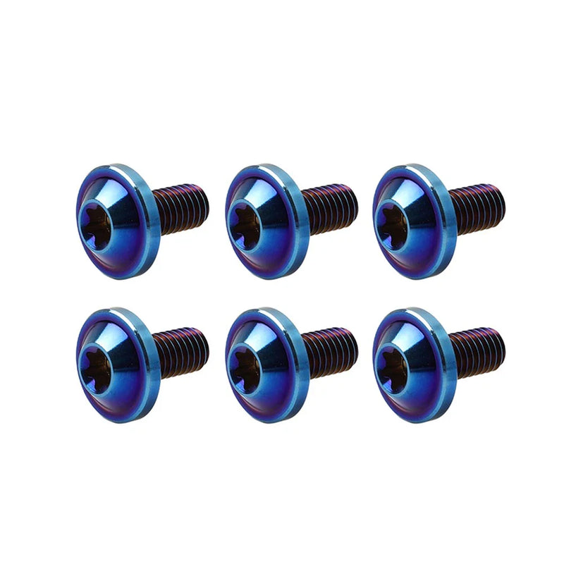 Bike Motorcycle 6 x M5x30mm Titanium Alloy Torx Head Bolts