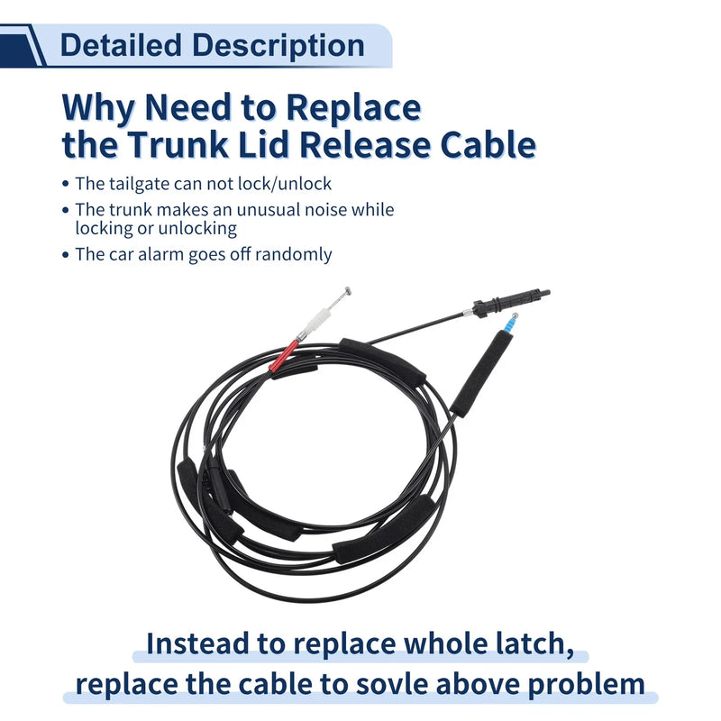 Honda Accord Trunk Lid Release Cable (2008-2012)