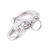 1pcs / 70mm / Marine Grade 316 Stainless Steel Snap Shackle With Swivel Bail