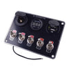 Car Boat RV Truck 79-23 Blue LED Toggle Rocker Switch Panel