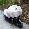 MakeModel L Size Motorcycle Cover Rain Dust Protector Silver Tone
