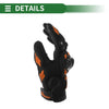 Riding Gloves Liners M Universal Polar Fleece Black Orange
