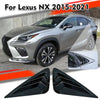 Lexus NX Gloss Black Rear Side Window Louver Shutter Cover Trim (2015–2021)