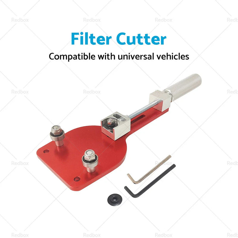 Car - Aluminum Alloy Red Oil Filter Cutter Tool 2-3/8" - 5"