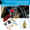 Vehicles 180°F Electric Fan Thermostat Relay Switch Kit