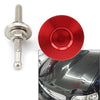 Car - Red Quick Release Hood Bonnet Pins Lock Clip Bumper Latch Kit