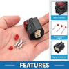 Ford & Volvo - 1 Set Plastic Copper 3 Pin Looms Lights Sensor Connector