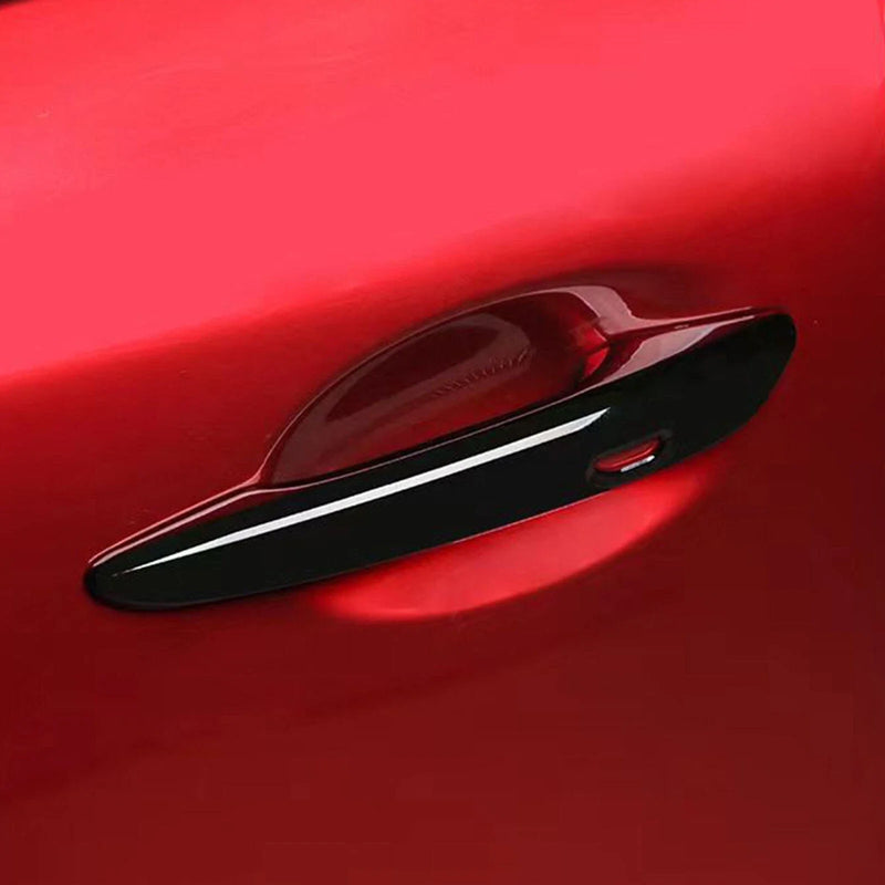 Mazda 3 CX-30 CX-50 MX-30 4X Glossy Black Door Handle Cover Trim (2019–2023)