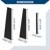 Acura TL Black 6 x Door Pillar Window Trim (2004-2008)