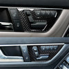 Benz W204 2 x Carbon Fiber Interior Door Seat Control Panel Trim (2007-2013)